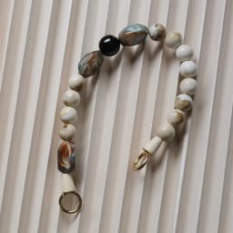New Woman Bag Accessory Green Beige Acrylic Resin Beads Parts Luxury Handcrafted Wristband Women Replacement Bag Handle Chain
