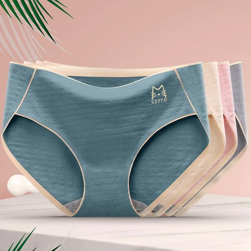 Sexy Underwear Women Cotton Ropa Mujer Antibacterial Seamless Panties Ladies Briefs Girls Lingerie Plus Size Tanga Lenceria New