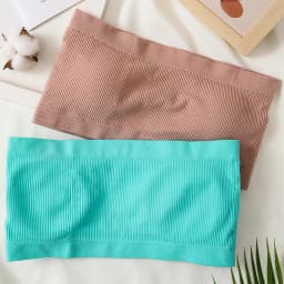 Seamless Tube Tops Women Strapless Push-Up Bra Women's Summer Bandeau Underwear Sexy Lingerie Sports Bras Solid Color Crop Tops