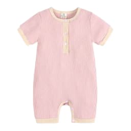 Fashion Solid Color Baby romper Summer Baby Boy Clothes Cotton Linen Short Sleeve Infant Romper Newborn Clothing 3-18 Months