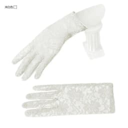 Cheap Wrist Black Red White Ivory Short Lace Bridal Gloves Wedding Accessories Party Lace Gloves in Stock