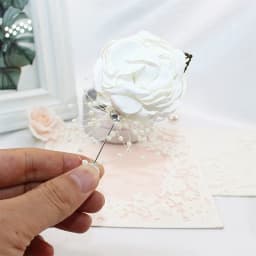 YO CHO Wrist Corsage Wedding Bracelet for Bridesmaid Burgundy Silk Wrist Corsage Bridesmaid Sisters Hand Flowers Men Boutonniere