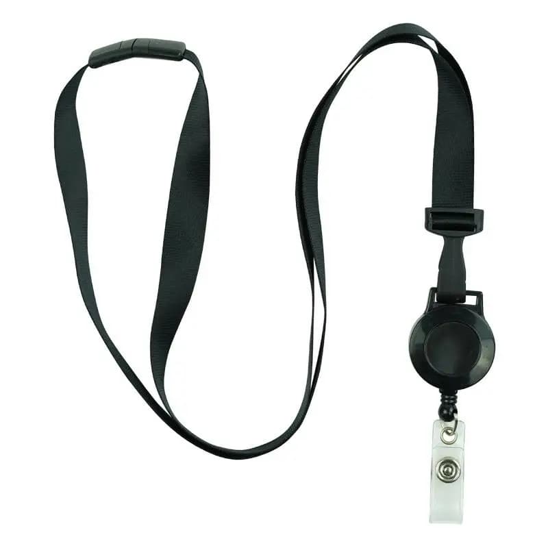 Retractable Lanyard with Badge Reel Neck Strap for ID Card Cellphone Hanging Key Employee's Staff Work Card Rope Strap Fold 46cm