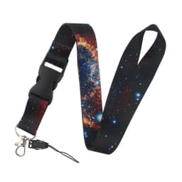 1PC New Printed Fabric Lanyard badge ID Card Holder Neck Strap Clip Mobile Phone Neck Straps Office School Supplies