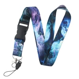 1PC New Printed Fabric Lanyard badge ID Card Holder Neck Strap Clip Mobile Phone Neck Straps Office School Supplies