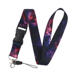 1PC New Printed Fabric Lanyard badge ID Card Holder Neck Strap Clip Mobile Phone Neck Straps Office School Supplies