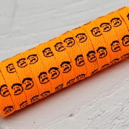 Premium Printed Travis Hip Grimace Letter Design 8mm Flat Shoelaces Shoestring Men Perfect for Jumpman 1 Airforce 11 AF Sneakers