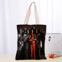 KPOP Michael Jacks Tote Bag Women Canvas Fabric Bags Eco Reusable Shopping Bags Traveling Beach Casual Useful Shoulder Bag 03-18