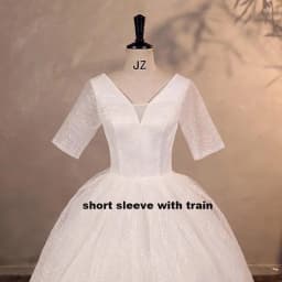 Cheap Wedding Dress Shiny Wedding Dress Classic Boat Neck Bridal Party Gown Vestido De Noiva Robe De Mariee Customized