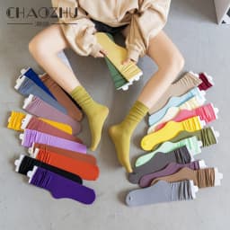 CHAOZHU Thin Loose Socks Solid Colors Second Generation Upgrade Quality Women Classic Summer Spring Canvas Shoes Footwear Sox