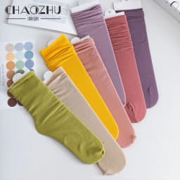 CHAOZHU Thin Loose Socks Solid Colors Second Generation Upgrade Quality Women Classic Summer Spring Canvas Shoes Footwear Sox