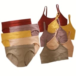 Women Seamless Bra And Briefs Set Wireless Bra Top Sexy Lingerie Set U Back Brassiere Crop Top Female Ribbed Underwear Set