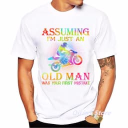 Cafe Racer Motorcycle Print Men's Vintage T Shirt Summer 2024 White Short Sleeve Casual Top 90s Cool Hip Hop Rock Tshirt Graphic