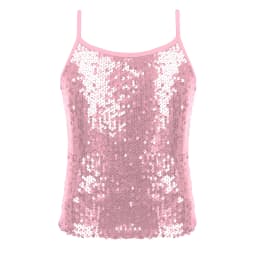 Kids Clothes Girls Shiny Metallic Camisole Tank Top Dance Costume Children Gymnastics Workout Stage Performance Clothing Tops