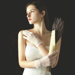 WG002 Simple Handmade Women Wedding Bridal Short White Gloves Breathable Tulle Wrist Finger Brides Bridesmaid Handschuh