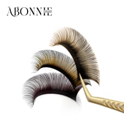 ABONNIE Dark Brown Eyelash Extension Mix 8-15mm Mink Individual Eyelash Lashes High Quality Color Natural Korean Eyelashes