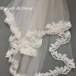 Real Picture 2 Layers Ivory Lace Edge Short Wedding Bridal Veils With Comb Wedding Accessories Veu De Noiva Face Veil