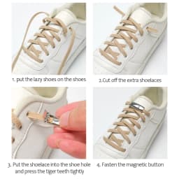 4Pcs/2Pair Shoelace Buckle Metal Shoelaces Magnetic Buckle Accessories Metal Lace Lock AF1 DIY Sneaker Kits Metal Laces Buckle