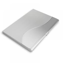 2022 New Waterproof Stainless Steel Business ID Credit Card Holder Luxury Silver Aluminium Case Cover Unisex Card Wallet