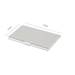 2022 New Waterproof Stainless Steel Business ID Credit Card Holder Luxury Silver Aluminium Case Cover Unisex Card Wallet