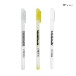 3/13Pc White Gel Pen 0.8mm Fine Point White Pen Refill Rod for Artists Art Drawing Sketching Writing Highlight Marker Fineliner