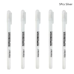 3/13Pc White Gel Pen 0.8mm Fine Point White Pen Refill Rod for Artists Art Drawing Sketching Writing Highlight Marker Fineliner