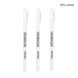 3/13Pc White Gel Pen 0.8mm Fine Point White Pen Refill Rod for Artists Art Drawing Sketching Writing Highlight Marker Fineliner