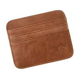 Vintage Cowhide Leather ID Card Bag With 7 Card Slots Super Thin Genuine Leather Bank Credit Card Holder Coin Purse Wallet