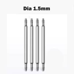 10PCS Dia 1.5mm/1.8mm Spring bars Strap link Pins fits 16mm 18mm 19mm 20mm 21mm 22mm 24mm 26mm 28mm Watch band Strap Links Bars