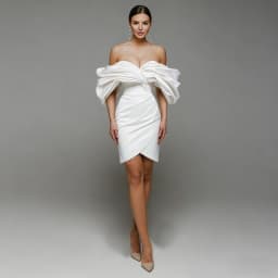 Mini Short Prom Dress For Woman Off Shoulder Simple Party Gown Pleat Corset Back Sleeveless Vestido De Novia Custom Made Cheap