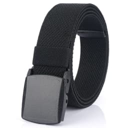 VATLTY Metal Free Men's Elastic Belt Strong Engineering Plastic Quick Release Nylon Buckle Unisex Stretch Belt Outdoor Girdles