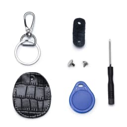 Entrance Guard Access Keychain Leather Cover for StarLine Alarm Tags PIK Intercom Keys Holder DIY Badge Case for The PanDect Tag