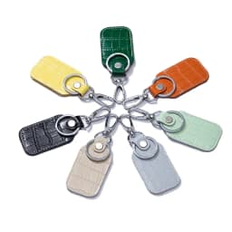 Entrance Guard Access Keychain Leather Cover for StarLine Alarm Tags PIK Intercom Keys Holder DIY Badge Case for The PanDect Tag