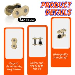 Motorcycle Chain Buckle Ring Link 420 428 520 525 530 Heavy Chain Connecting Connector Master Joint Link With O-Ring Chain Lock