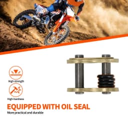 Motorcycle Chain Buckle Ring Link 420 428 520 525 530 Heavy Chain Connecting Connector Master Joint Link With O-Ring Chain Lock