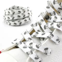 Cartoon Laces Shoe Athletic String No Elasticity Flat Shoelaces Of Sport White Leisure Women Sneaker Lacet Shoelaces Accessories