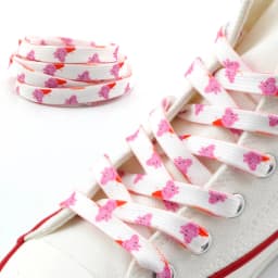 Cartoon Laces Shoe Athletic String No Elasticity Flat Shoelaces Of Sport White Leisure Women Sneaker Lacet Shoelaces Accessories