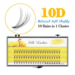 Premium 60 Bundles Mink Eyelash Extension Natural 3D Russian Volume Faux Eyelashes Individual 10D Cluster Lashes Makeup Cilia