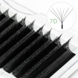 NATUHANA W Shape Eyelashes Extensions 3D 4D 5D 6D W Shaped Brown Black Clover Hand Made Premade Volume Fans Lash Extensions