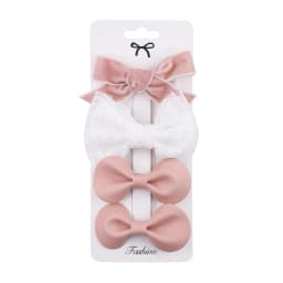 4Pcs/Set Baby Bows Hair Clips Muslin Girls Hairpins Hairclip For Kids Cotton Linen Barrette Flower Print Side Pin Accessories