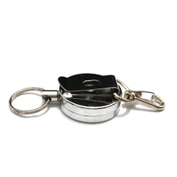 Metal Retractable Easy Pull Key Ring ID Holders Lanyard Badge Holder Reel Name Badge ID Tag Card Clip Recoil Reel Belt Clip