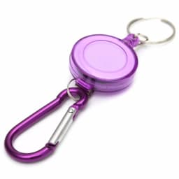 Metal Retractable Easy Pull Key Ring ID Holders Lanyard Badge Holder Reel Name Badge ID Tag Card Clip Recoil Reel Belt Clip