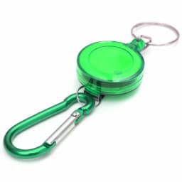 Metal Retractable Easy Pull Key Ring ID Holders Lanyard Badge Holder Reel Name Badge ID Tag Card Clip Recoil Reel Belt Clip