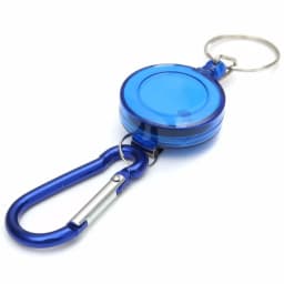 Metal Retractable Easy Pull Key Ring ID Holders Lanyard Badge Holder Reel Name Badge ID Tag Card Clip Recoil Reel Belt Clip