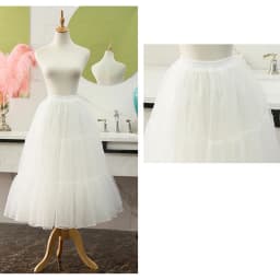 80CM Long Puffy Organza Skirt Halloween Women Crinoline Vintage Petticoat for Wedding Evening Cosplay Underskirt Rockabilly Tutu
