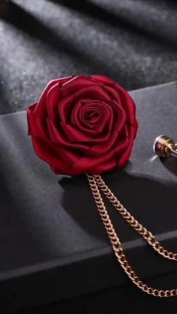 New Fashion Metal Rhinestone Crystal Brooch Men's Suit Shirt Collar Pin Artificial Silk Plastic Rose Flowers Corsage Brooches