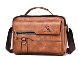 2021 New Men's Messenger Bag Brand designer PU Leather Retro Large-capacity Shoulder Bag Man Handbag Travel Backpack Sac à main