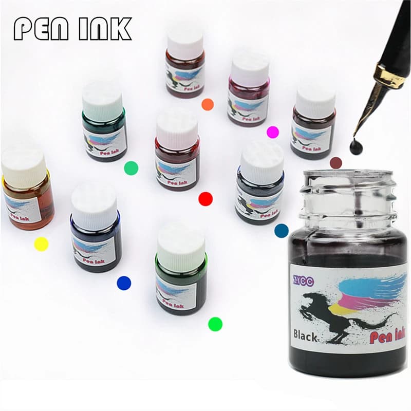 Fountain pen ink The color is bright and fresh Suitable for most water-based ink pens