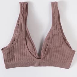 Women Push-Up Bra Deep V Ribbed Bralette Seamless Padded & Unlined Bra Two Versions Underwear Top Female Sexy Lingerie S-XL