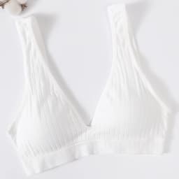Women Push-Up Bra Deep V Ribbed Bralette Seamless Padded & Unlined Bra Two Versions Underwear Top Female Sexy Lingerie S-XL